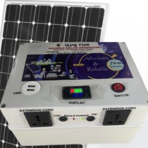 Potable Solar Generator with 180w Solar Panel & Pwm Charge Controller with Solar Boost Charging